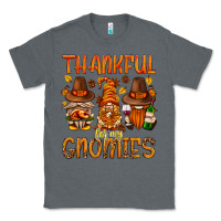 Charcoal Heather thankful for my gnomies Classic Tee - NancyCooperArtShop
