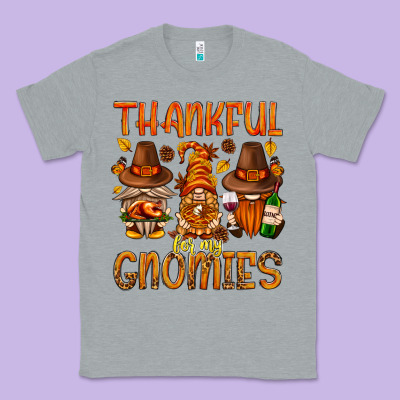 Thankful For My Gnomies Classic Tee Designed By Nancycooperartshop
