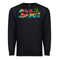 Black hello summer Premium Sweatshirt - Artiststas