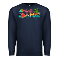 Navy hello summer Premium Sweatshirt - Artiststas