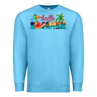 Ocean Blue hello summer Premium Sweatshirt - Artiststas
