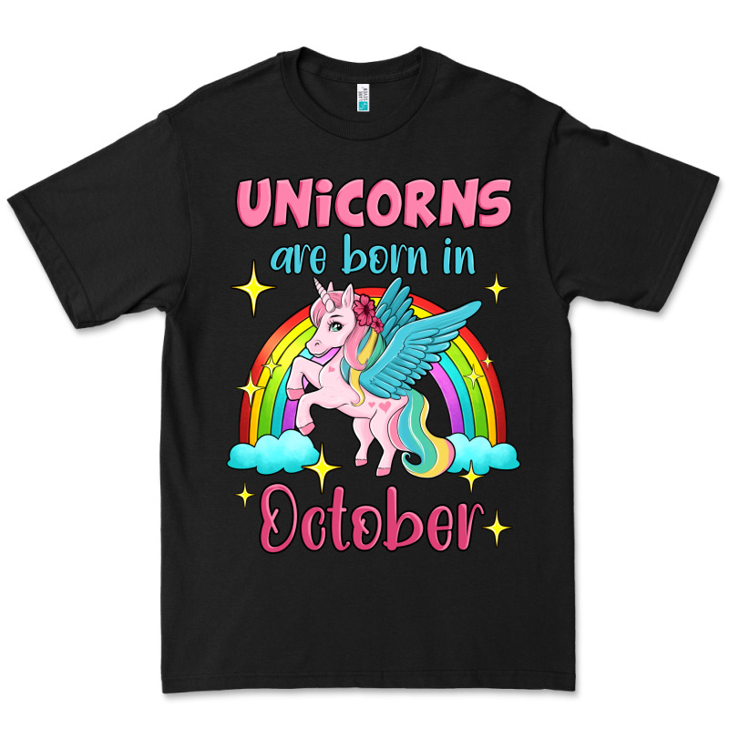 Unicorns Are Born In October Premium Tee by Jasminsmagicworld | Teevron