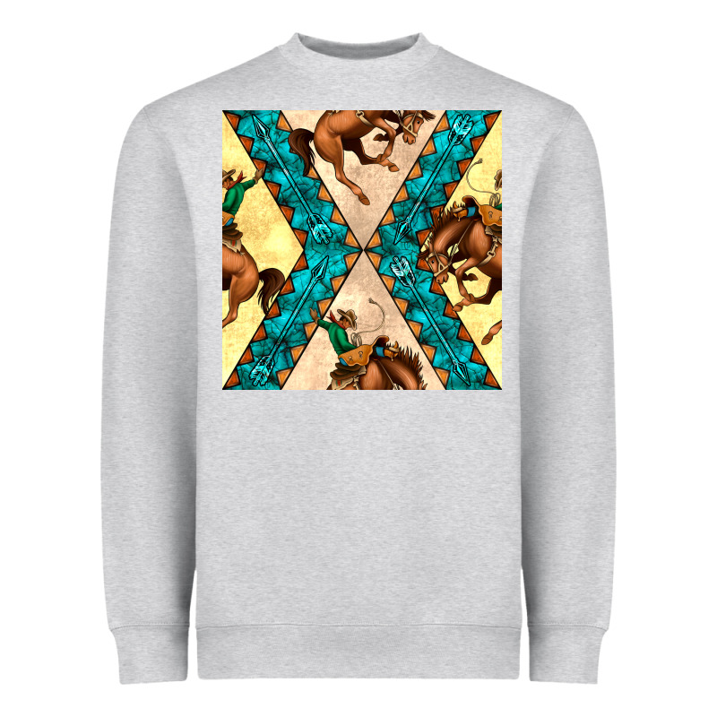 Native American Aztec Seamless Pattern 6 Heavyweight Sweatshirt by BundleAndBundleShop | Teevron