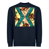 Navy native american aztec seamless pattern 6 Heavyweight Sweatshirt - BundleAndBundleShop