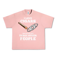 Salmon Funny Cigar Accessories Gift Set Cigar Lover Smokers Party Urban Heavy Tee - minhPixels