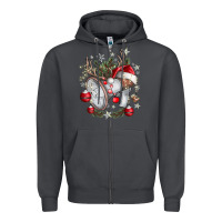 Smoke Merry Christmas Zipper Hoodie - CowhideDigitalArt