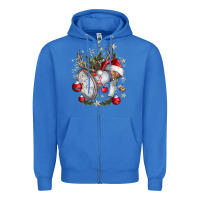 True Royal Merry Christmas Zipper Hoodie - CowhideDigitalArt