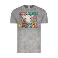 Cloud Rock Happy Easter Heifers Easter Day Vintage Tee - HowdyJamesFarm