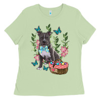 Matcha Easter Pitbull Ladies Tee - RanaPortraitStore