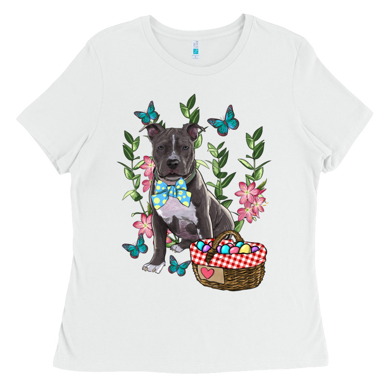 Easter Pitbull Ladies Tee by RanaPortraitStore | Teevron