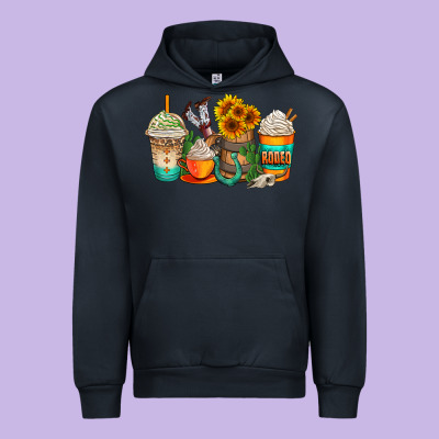 Rodeo Coffee Cups Urban Hoodie Designed By Adodesignshop