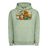 Pigment Oil Green rodeo coffee cups Urban Hoodie - AdoDesignShop