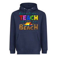 Navy first we teach then we beach Heavyweight Hoodie - Artiststas