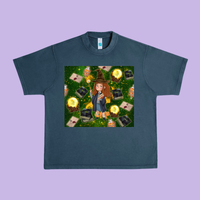 Wizard Girl With Magic Urban Heavy Tee Designed By Tumblerdesignbyshophia