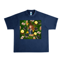 Navy wizard girl with magic Urban Heavy Tee - TumblerDesignByShophia