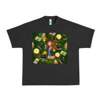 Pigment Black wizard girl with magic Urban Heavy Tee - TumblerDesignByShophia