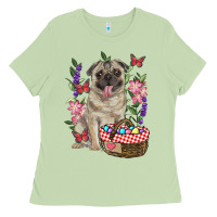 Matcha Easter pug Ladies Tee - RanaPortraitStore