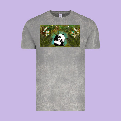 Cute Panda Vintage Tee Designed By Tumblerdesignbyshophia