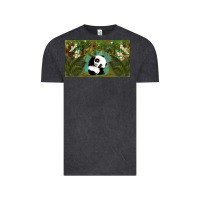 Vintage Black cute panda Vintage Tee - TumblerDesignByShophia