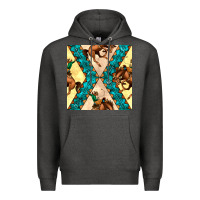 Charcoal Heather native american aztec seamless pattern 6 Premium Hoodie - BundleAndBundleShop