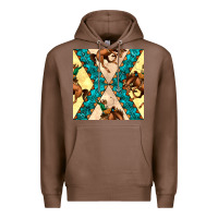 Chestnut native american aztec seamless pattern 6 Premium Hoodie - BundleAndBundleShop