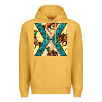 Mustard native american aztec seamless pattern 6 Premium Hoodie - BundleAndBundleShop