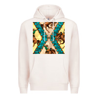 Pale Pink native american aztec seamless pattern 6 Premium Hoodie - BundleAndBundleShop