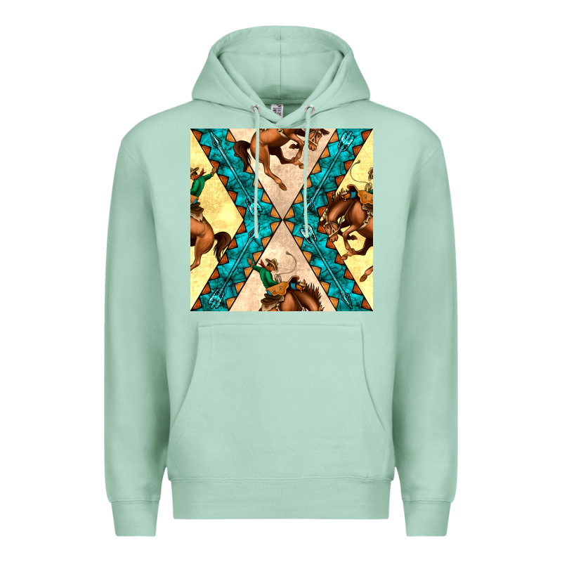Native American Aztec Seamless Pattern 6 Premium Hoodie by BundleAndBundleShop | Teevron