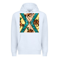White native american aztec seamless pattern 6 Premium Hoodie - BundleAndBundleShop