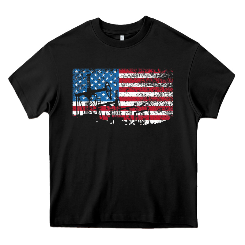 Oil Rig Worker Roughnecks Oilfield Man Gift American Heavy Core Tee by minhPixels | Teevron