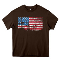 Chocolate Brown Oil Rig Worker Roughnecks Oilfield Man Gift American Heavy Core Tee - minhPixels