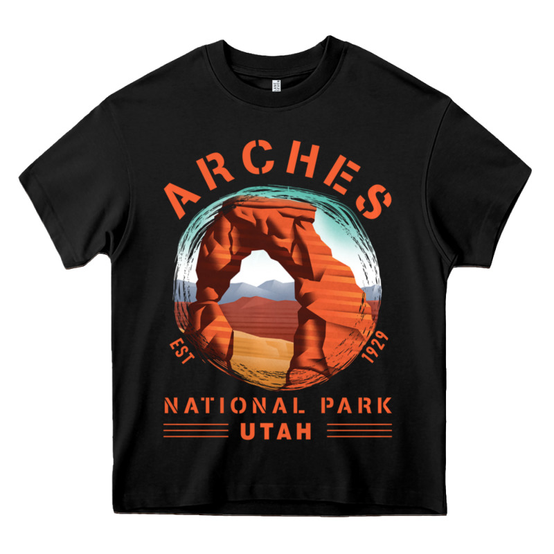 Cool Arches National Park Utah Heavy Core Tee by minhPixels | Teevron