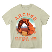 Mossy Cool Arches National Park Utah Heavy Core Tee - minhPixels