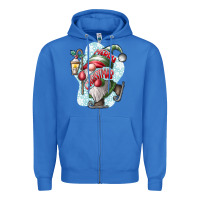 True Royal merry Christmas gnome Zipper Hoodie - CowhideDigitalArt