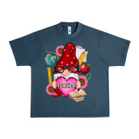 Midnight Navy valentines day teacher gnome Urban Heavy Tee - RanaPortraitStore