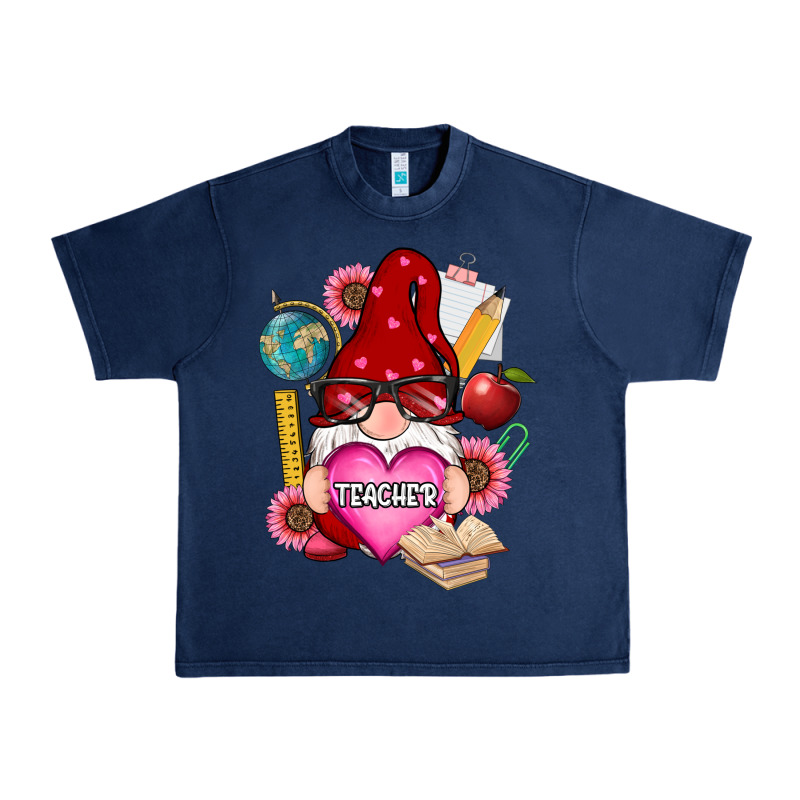 Valentines Day Teacher Gnome Urban Heavy Tee by RanaPortraitStore | Teevron