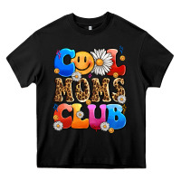Black cool moms club Heavy Core Tee - LillyAllenDesigns