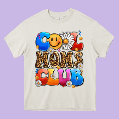 Cool Moms Club Heavy Core Tee Designed By Lillyallendesigns