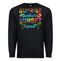 Black sunrise sunburn sunset repeat Premium Sweatshirt - Artiststas