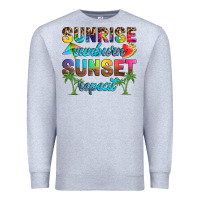 Heather Grey sunrise sunburn sunset repeat Premium Sweatshirt - Artiststas