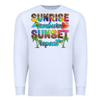 White sunrise sunburn sunset repeat Premium Sweatshirt - Artiststas