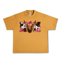 Western Highland Cow Mom Urban Heavy Tee | Teevron