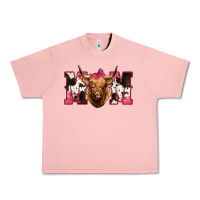 Salmon Western Highland Cow mom Urban Heavy Tee - HowdyJamesFarm