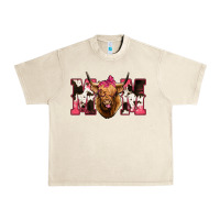 Sandshell Western Highland Cow mom Urban Heavy Tee - HowdyJamesFarm