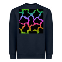 Navy cow glitter seamless pattern Heavyweight Sweatshirt - BundleAndBundleShop