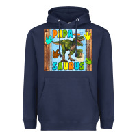 Navy papa saurus Heavyweight Hoodie - Artiststas