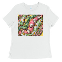 White Easter Quail Egg And Daisy Ladies Tee - RanaPortraitStore