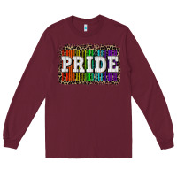 Burgundy Pride barcode Long Sleeve Tee - CowGirlArtShop