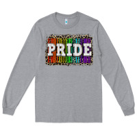 Heather Grey Pride barcode Long Sleeve Tee - CowGirlArtShop