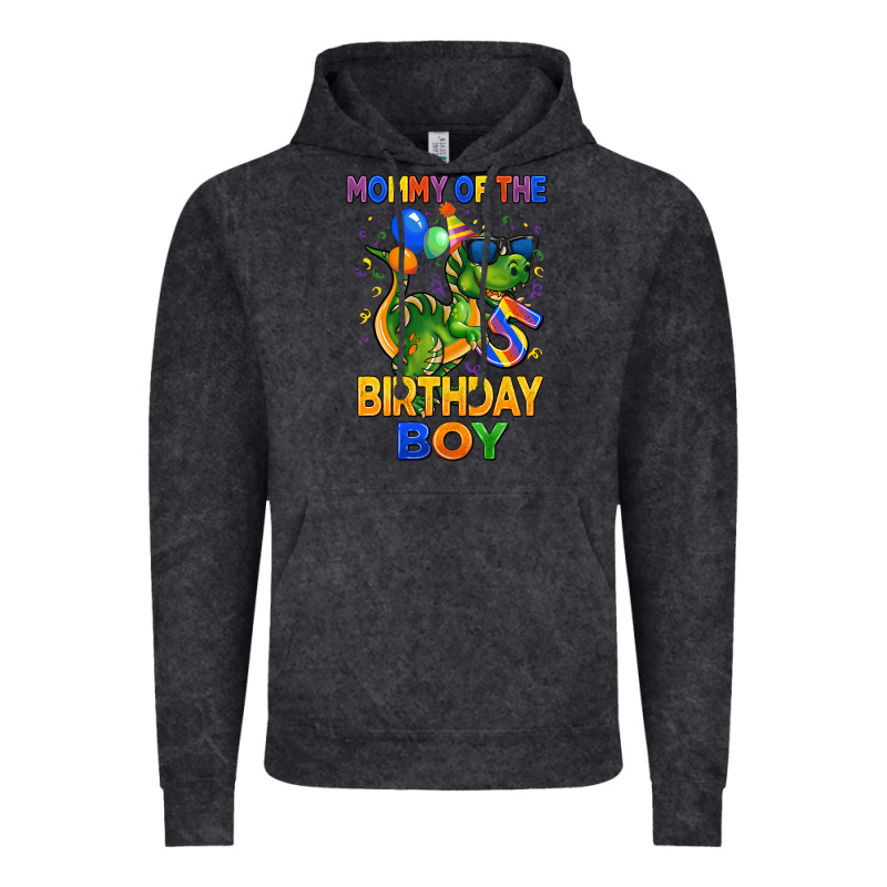 Mommy Of The 5 Th Birthday Boy T Rex Vintage Hoodie by CowGirlArtShop | Teevron